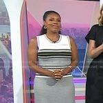 Sheinelle’s stripe knit dress on Today
