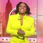 Sherri's lime belted blazer dress on Sherri