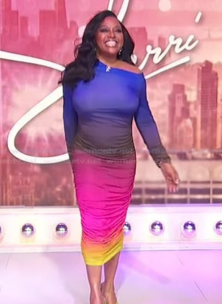 Sherri’s ombre mesh dress on Sherri