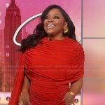 Sherri’s red gathered mini dress on Sherri