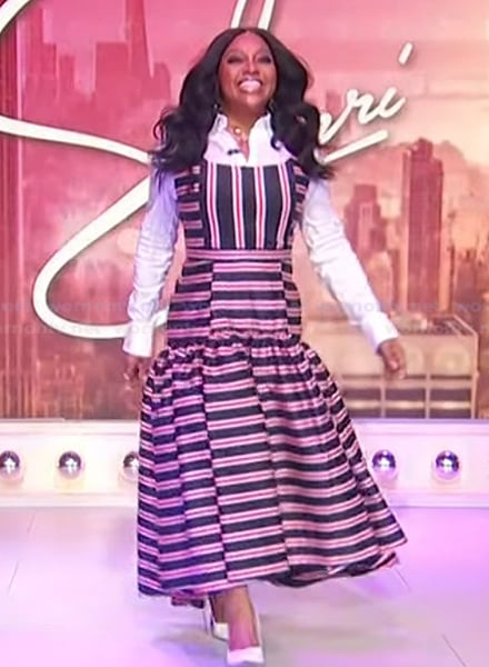 Sherri’s striped sleeveless dress on Sherri