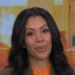 Shirleen's orange stripe crochet cardigan on Good Morning America