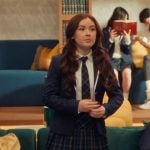 Kitty’s white striped sneakers on XO Kitty