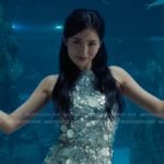 Eunice’s sequin halter mini dress on XO Kitty