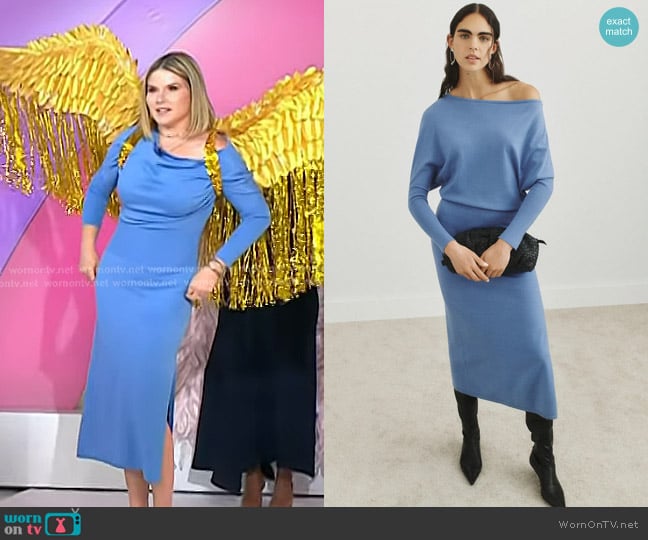 Simkhai Horizon Knit Midi Dress worn by Jenna Bush Hager on Today