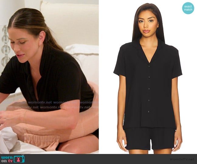 Skims Soft Lounge Short Sleep Set worn by Nia Booko on The Valley