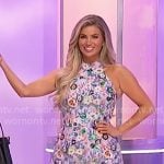 Amber’s floral sequin mini dress on The Price is Right