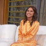 Sophie Flay's orange polka dot dress on Good Morning America