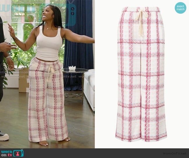 Staud Bardi Pant worn by Porsha Williams on The Real Housewives of Atlanta