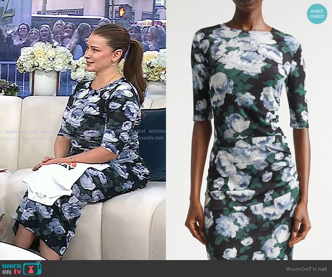 Lo Bosworth’s floral mesh top on Today