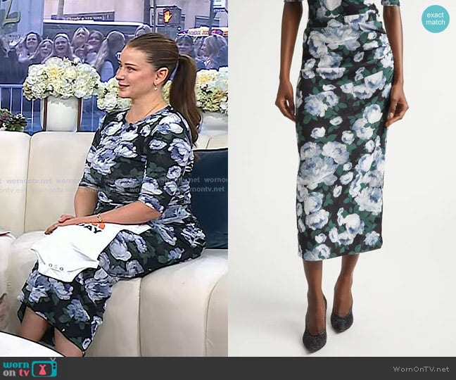 Lo Bosworth’s floral mesh skirt on Today