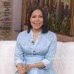 Stephanie’s blue striped dress on Good Morning America