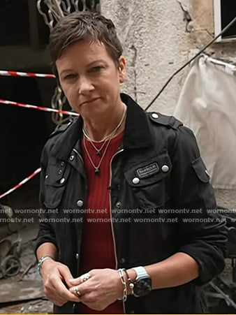 Stephanie’s black jacket on Today