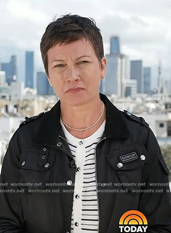 Stephanie’s black jacket on Today