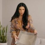 Stephanie’s floral wrap dress on The Real Housewives of Rhode Island