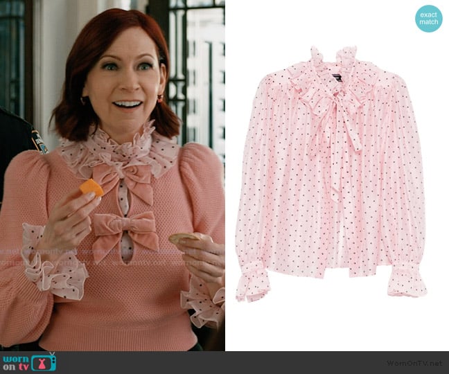 Styland Polka-dot blouse worn by Elsbeth Tascioni (Carrie Preston) on Elsbeth