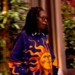 Whoopi’s sun graphic oversized sweater on The View