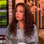 Sunny's floral print wrap dress on The View