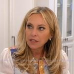 Sutton’s white patchwork blouse on The Real Housewives of Beverly Hills
