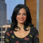 Dr. Tara Narula's black floral short sleeve dress on Good Morning America