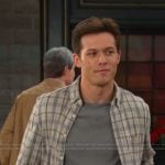 Tate’s grey plaid shirt on Days of our Lives
