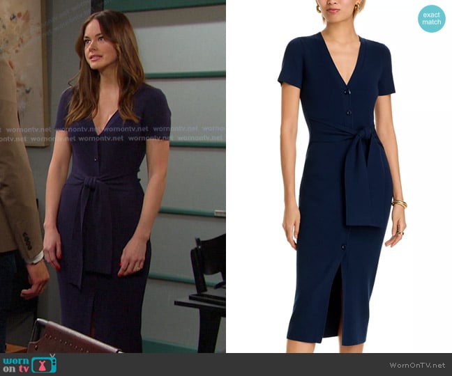 Toccin Agnes Cardi Dress worn by Stephanie Johnson (Abigail Klein) on Days of our Lives