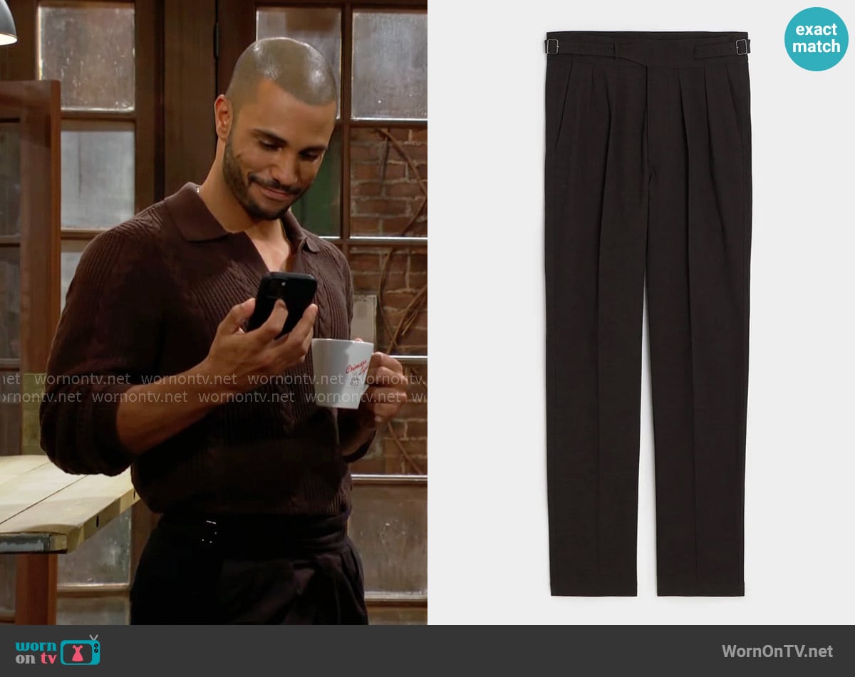 Holden’s brown pants on The Young and the Restless