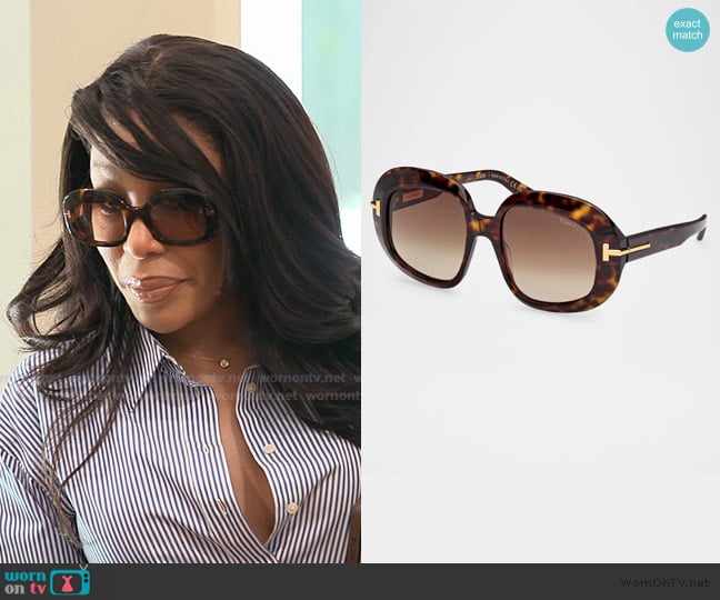 Tom Ford Icon Collection Sunglasses worn by Kimberly Michelle Pate on The Real Housewives of Atlanta
