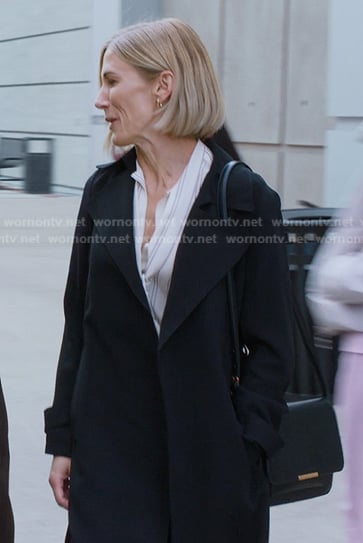 Toni’s black coat on Greys Anatomy