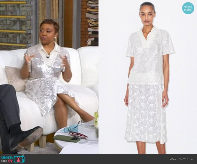 Quinta Brunson’s sequin skirt on GMA