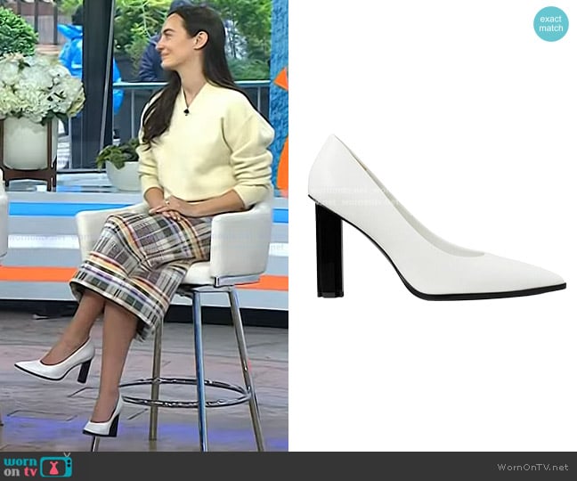 Tory Burch T Stamp Pump worn by Olivia Perez on Today