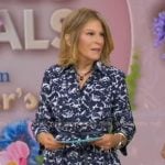 Tory's navy floral shirtdress on Good Morning America