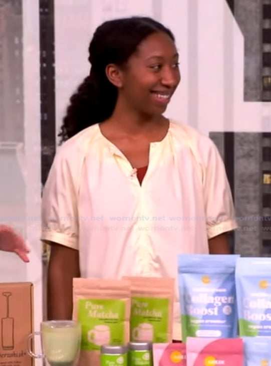 Trinity Mouzon Wofford’s yellow top on The View