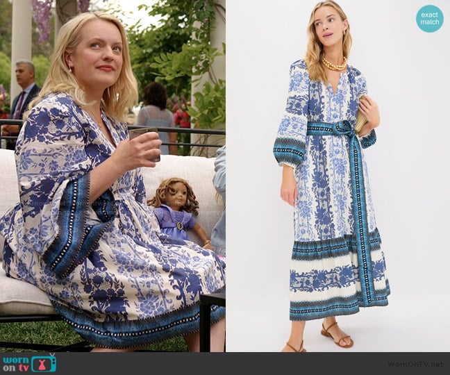 Tuckernuck Bondi Blues Lyles Dress worn by Mary (Elisabeth Moss) on Imperfect Women