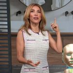 Adrianna’s tweed sleeveless dress on Access Hollywood