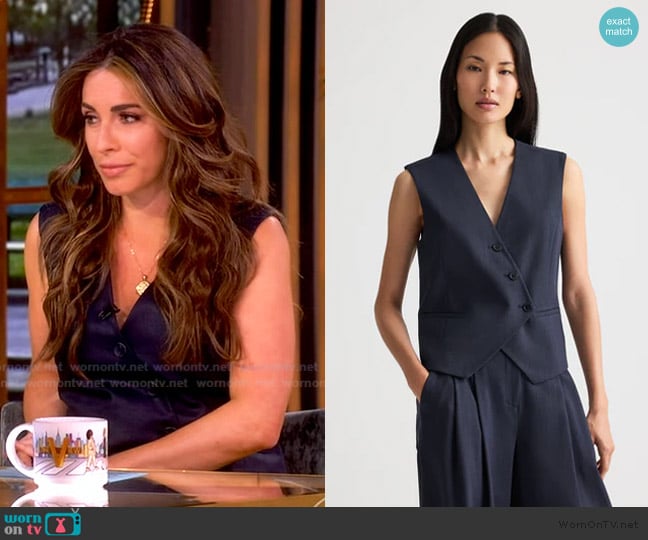 TWP Tyler Vest worn by Alyssa Farah Griffin on The View