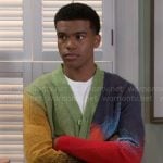 Tyrell’s multicolored cardigan on Beyond the Gates