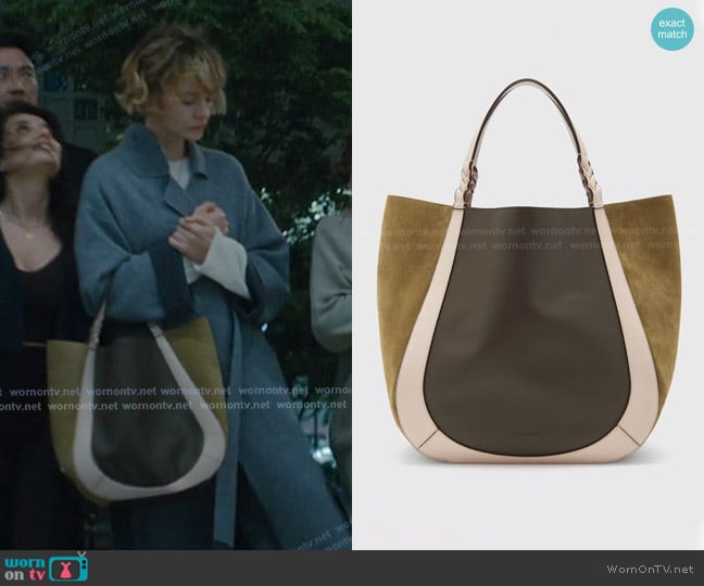 Ulla Johnson Albers Colorblock Mix- Leather Tote Bag worn by Lindsay Crane-Martín (Carey Mulligan) on Beef
