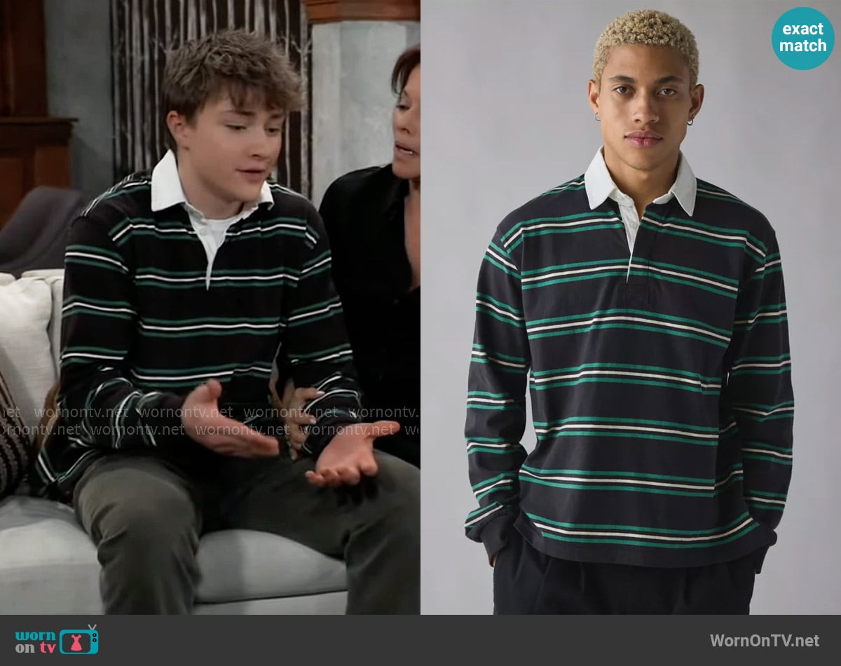 Danny’s green striped shirt on General Hospital Danny’s green striped shirt on General Hospital