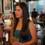 Michelle’s denim corset dress on The Valley