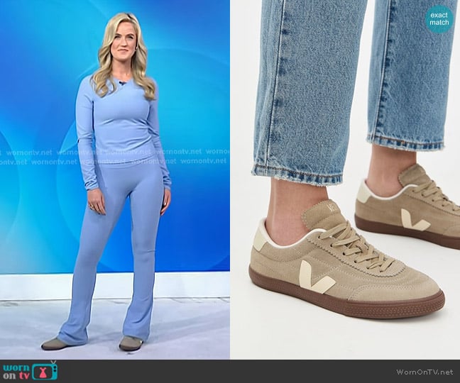 Veja Panenka Sneakers in Taupe/Pierre/Bark worn by Kelsea on Today