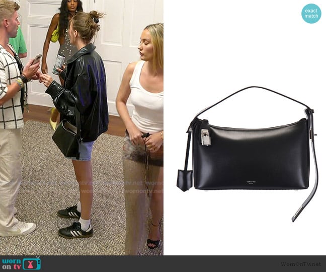 Amanda’s black leather bag on Summer House