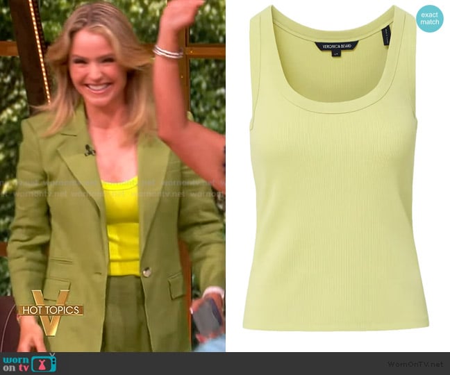 Sara’s green tank on The View Sara’s green tank on The View