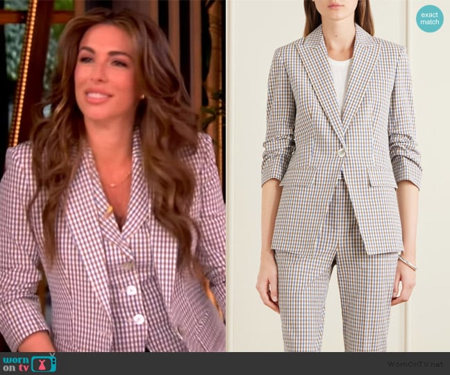 Veronica Beard Clayton Gingham Dickey Jacket worn by Alyssa Farah Griffin on The View