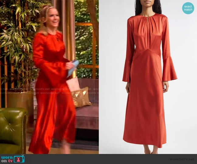 Veronica Beard Ezri Midi Dress worn by Sara Haines on The View