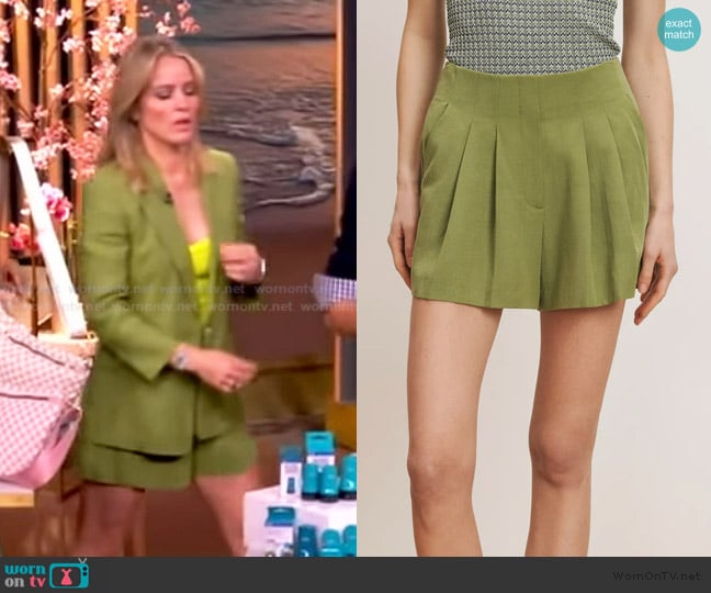 Sara’s green shorts on The View Sara’s green shorts on The View