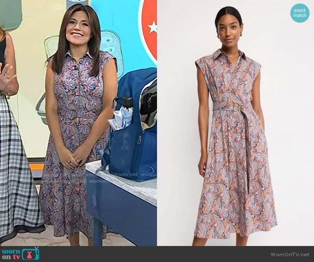 Veronica Beard Loreta Dress worn by Adrianna Barrionuevo Brach on Today