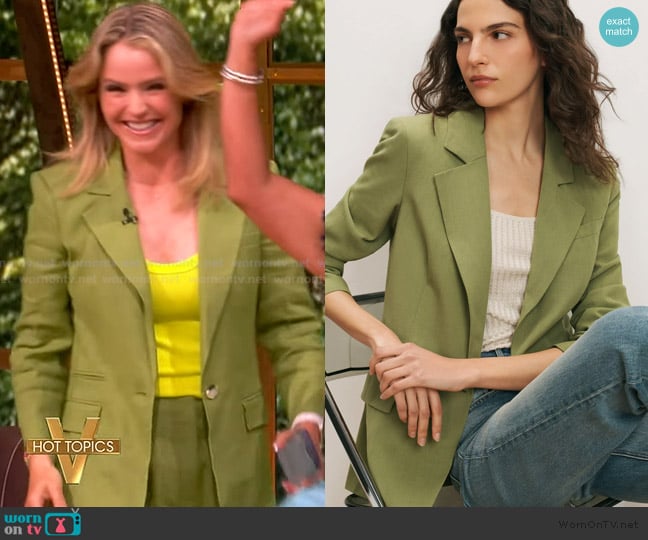 Sara’s green blazer on The View Sara’s green blazer on The View