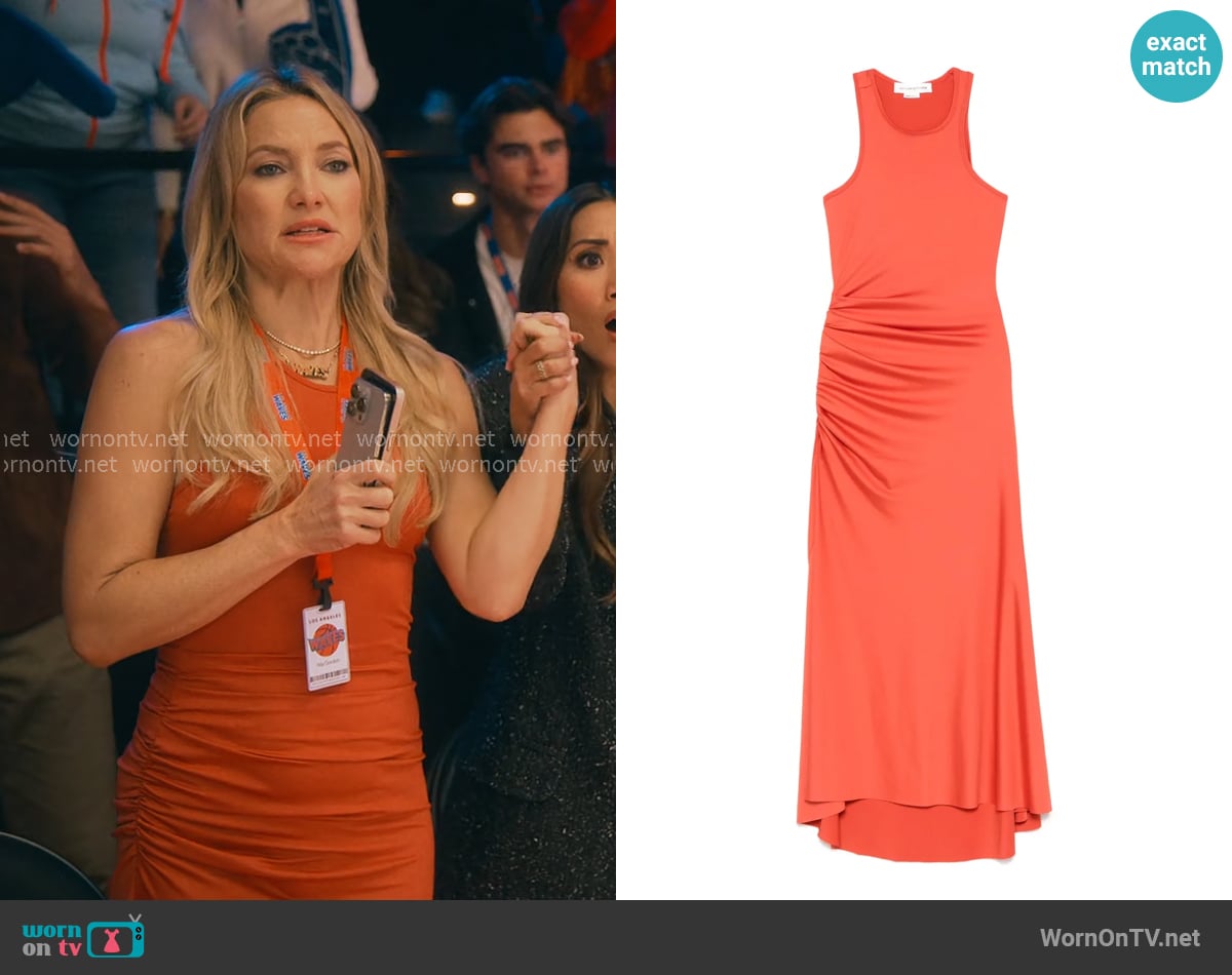 Victoria Beckham Ruched Maxi Dress worn by Isla Gordon (Kate Hudson) on Running Point