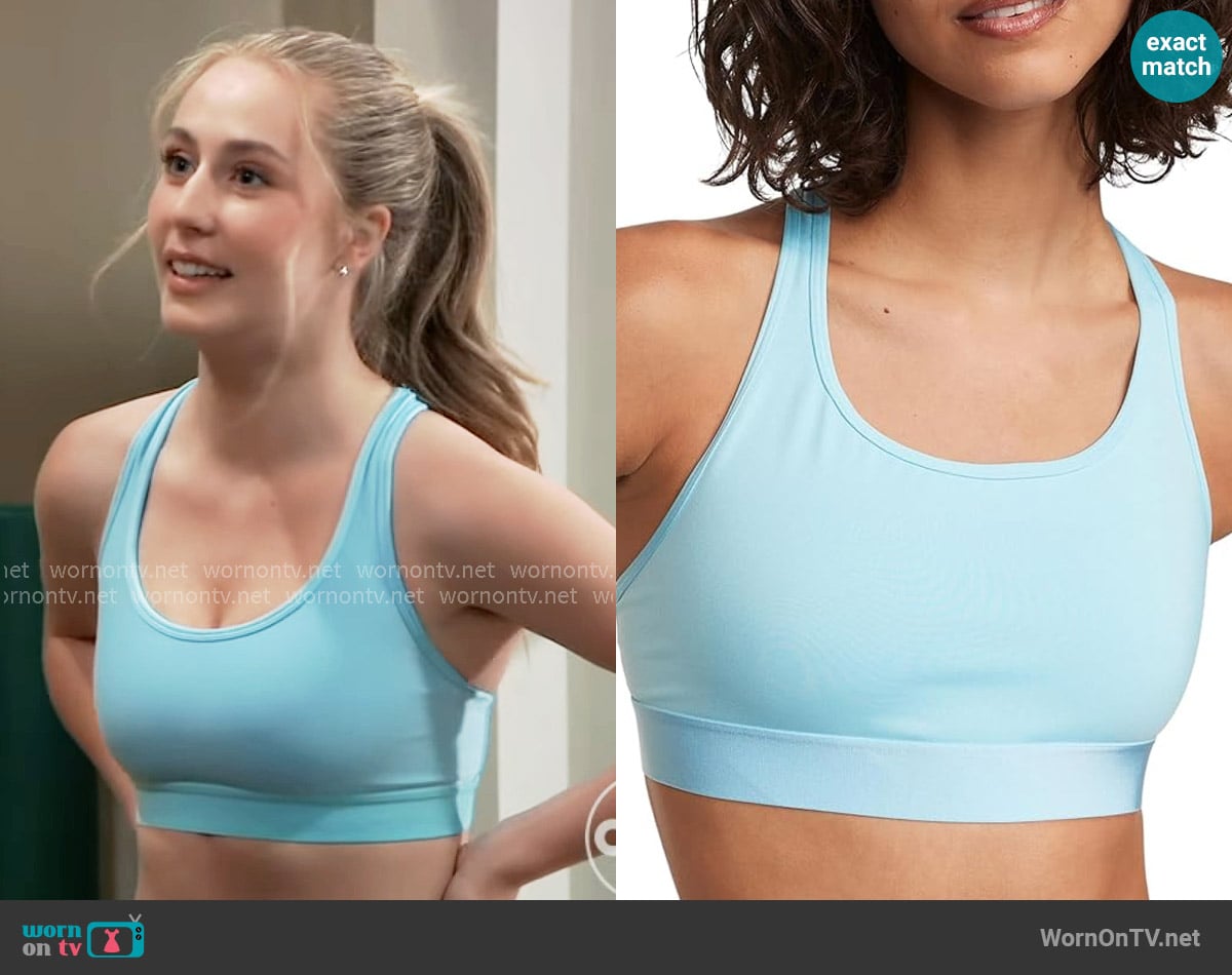Victorias Secret Player Sports Bra worn by Josslyn Jacks (Eden McCoy) on General Hospital